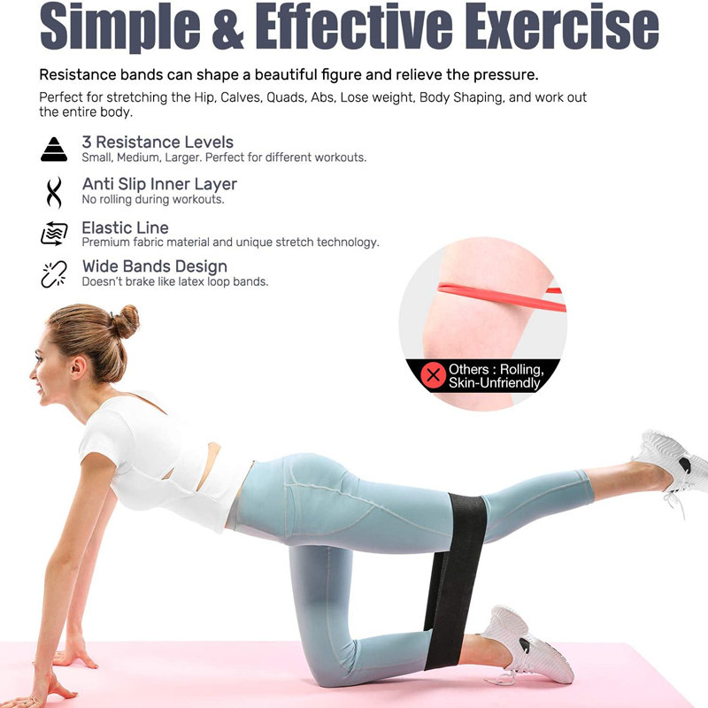 3PCS Women Men Fabric Resistan - Yoga Fitness Resistance Band review and price