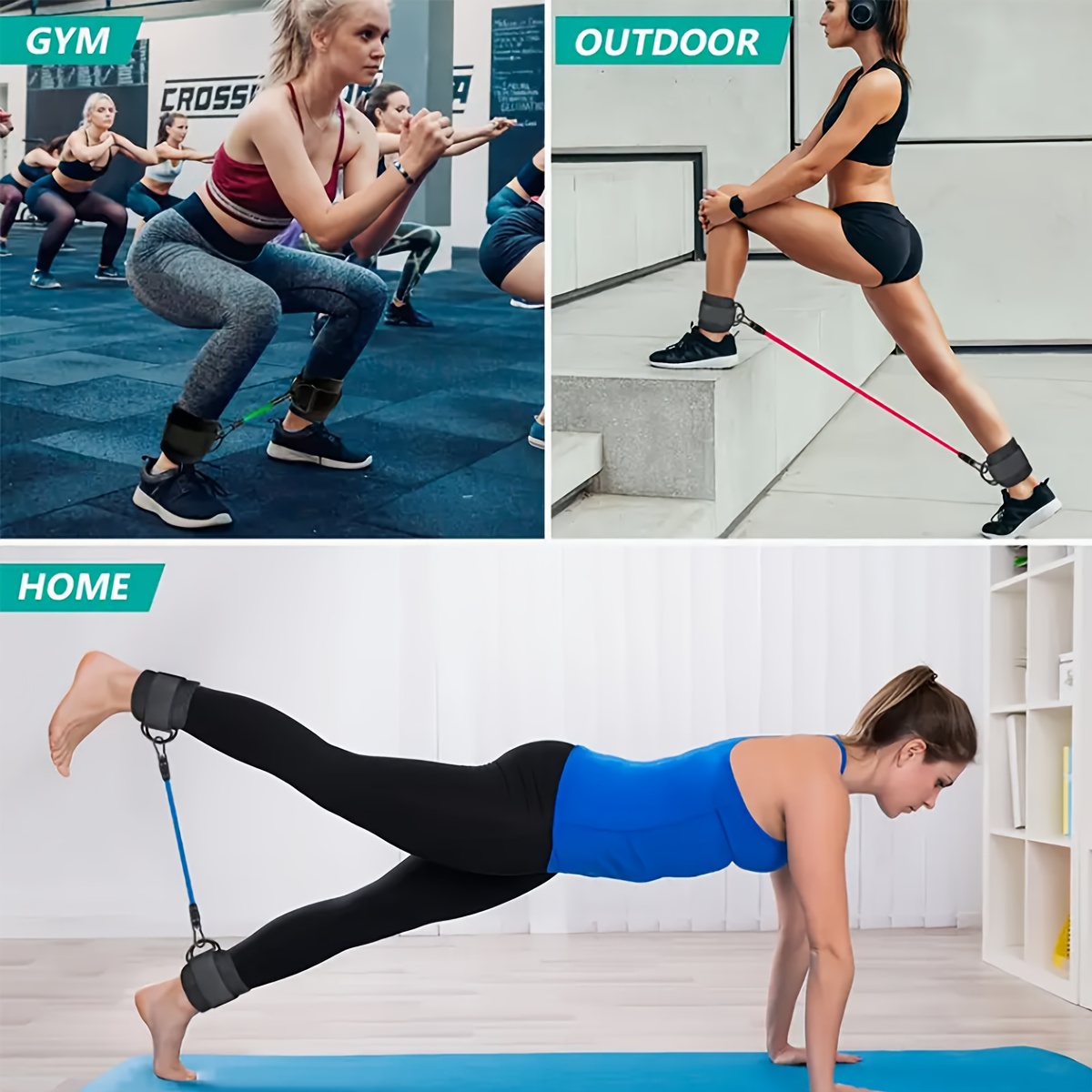 5‑Piece Ankle Resistance Band  - Yoga Fitness Resistance Band review and price