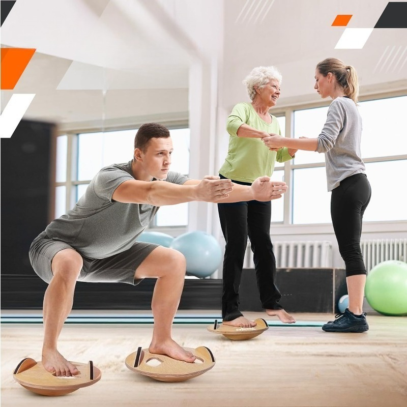 Wooden Fitness Balance Board A - Yoga Fitness Training review and price