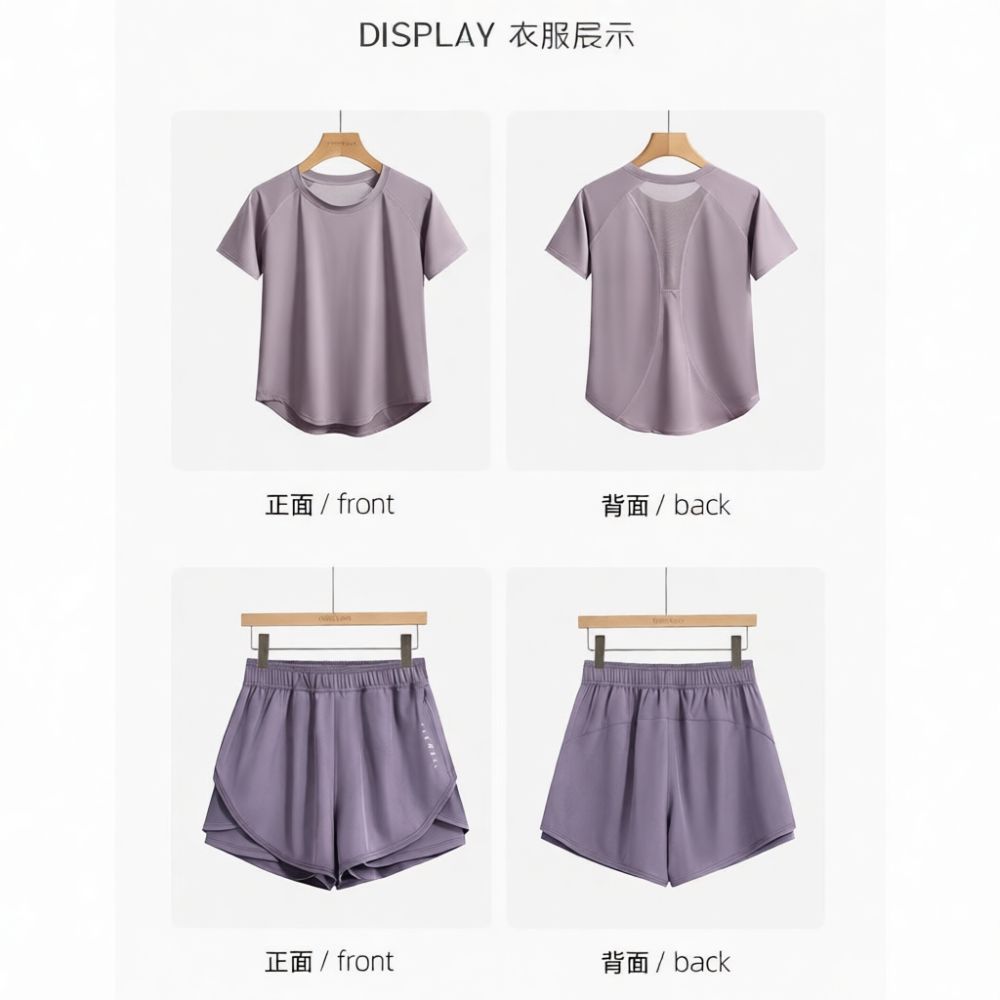 Summer Workout Set Women Short - Yoga Of Fitness review and price