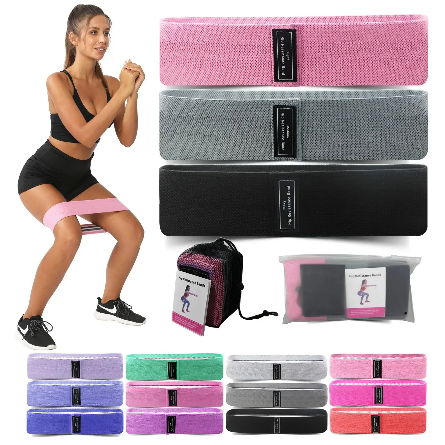 1/2/3PCS Elastic Bands Fitness - Yoga Fitness Resistance Band review and price