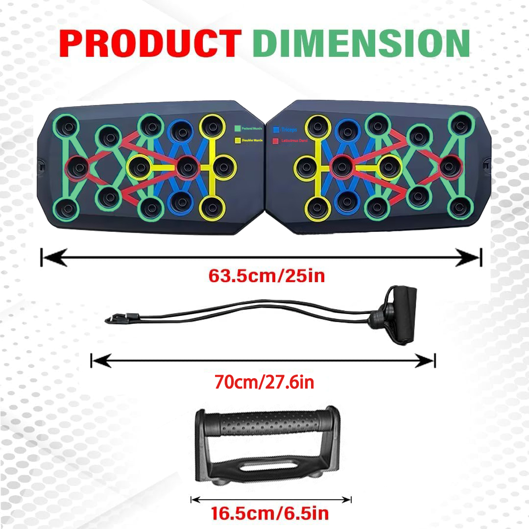 Colorful Folding Push Up Board - Push Up Board review and price