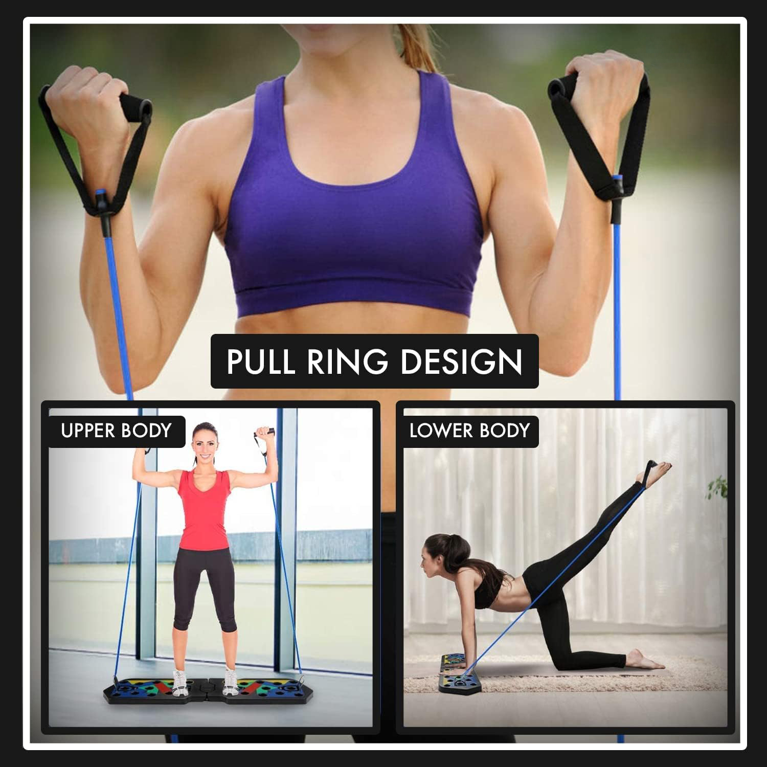 Colorful Folding Push Up Board - Push Up Board review and price
