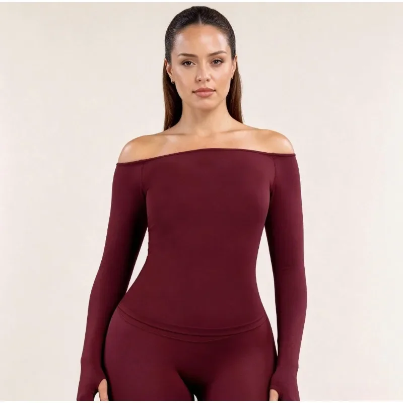 Womens Off Shoulder Long Sleev - Yoga Of Fitness review and price