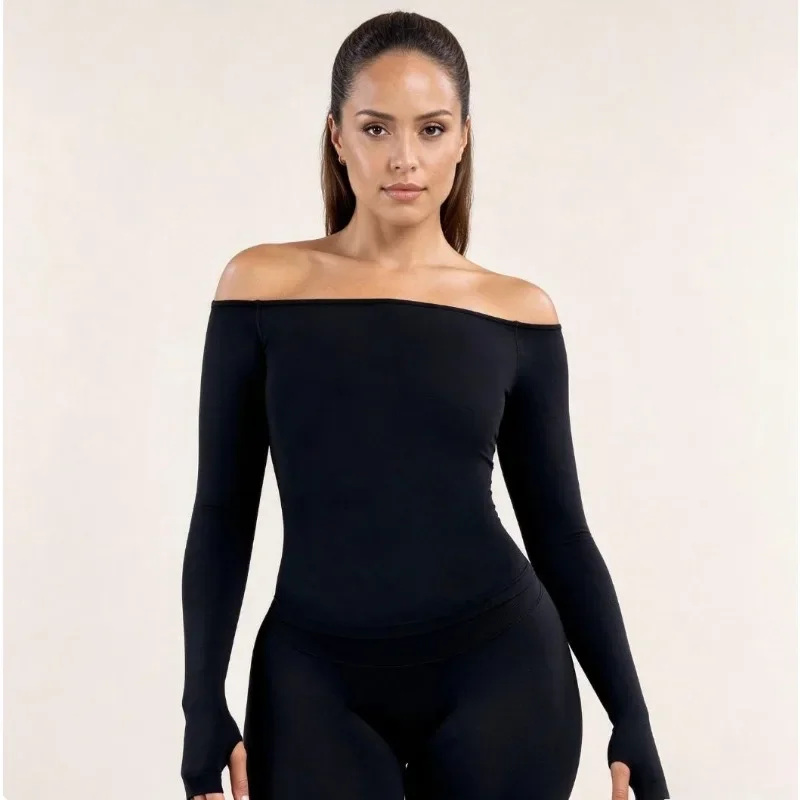 Womens Off Shoulder Long Sleev - Yoga Of Fitness review and price